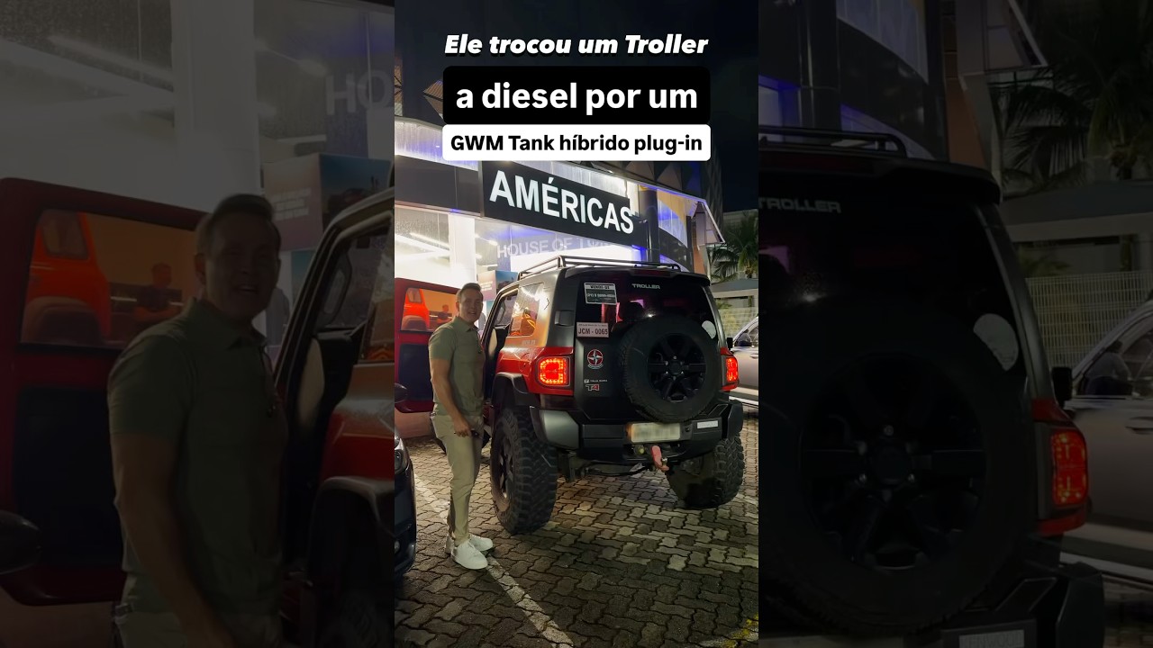 Ele trocou um Troller a diesel por um GWM Tank híbrido plug-in