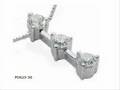 $7575 DIAMOND pendant, 3 Stone JOURNEY PENDANT