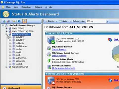 How to monitor all your mssql servers using EZManage SQL Pro