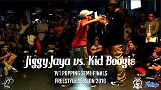 Jiggy Jaya vs Kid Boogie – Freestyle Session 1 vs 1 Popping Semi Finals