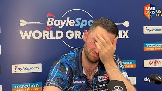 Rob Cross REACTION to ousting Luke Littler at the World Grand Prix: “It was all about me really”