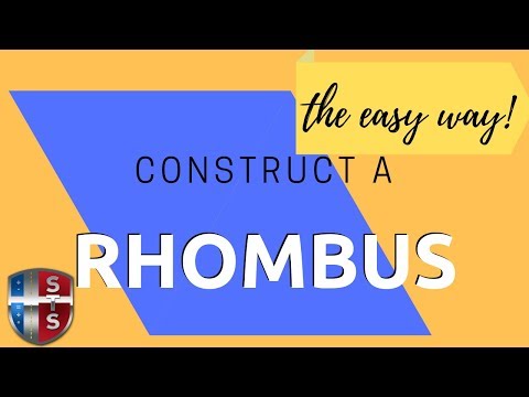 how to draw rhombus