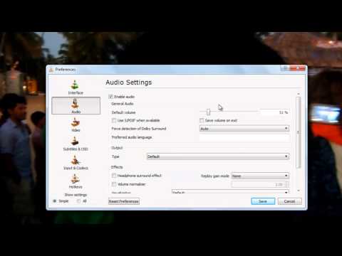 how to adjust audio in vlc