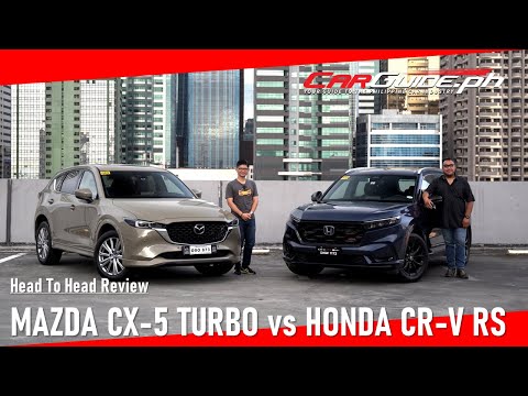 head to head mazda cx 5 turbo vs honda cr v rs ehev  carguideph