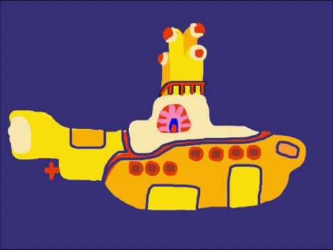 how to draw yellow submarine