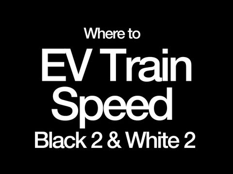 how to ev train in pokemon white