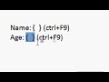 Creating a fill-in template