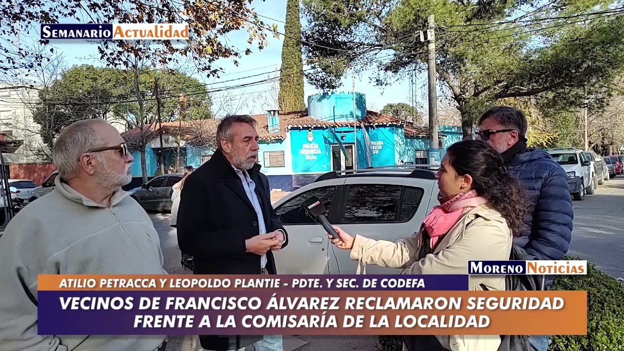 Vecinos de Francisco Álvarez reclamaron seguridad frente a la comisaría ...