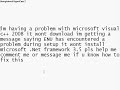 microsoft visual c++ 2008 ENU problem