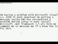 videos de microsoft visual c++ 2008 ENU problem