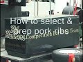 pork rib trimming & prep