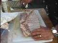 pork rib trimming & prep