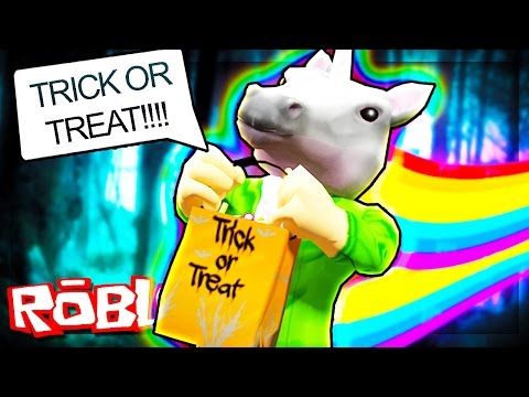Trick Or Treating As A Unicorn Roblox Trick Or Treat In