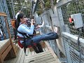 Icy Strait Point - World's tallest and longest Zipline - 60MPH! Very clear shot!