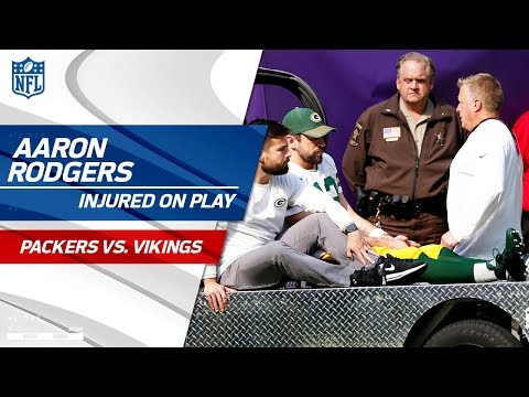 Video: Aaron Rodgers Injured After Taking a Hit from Anthony Barr | Packers vs. Vikings | NFL Wk 6