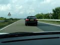 997 GT3 and 535d BMW on Autobahn