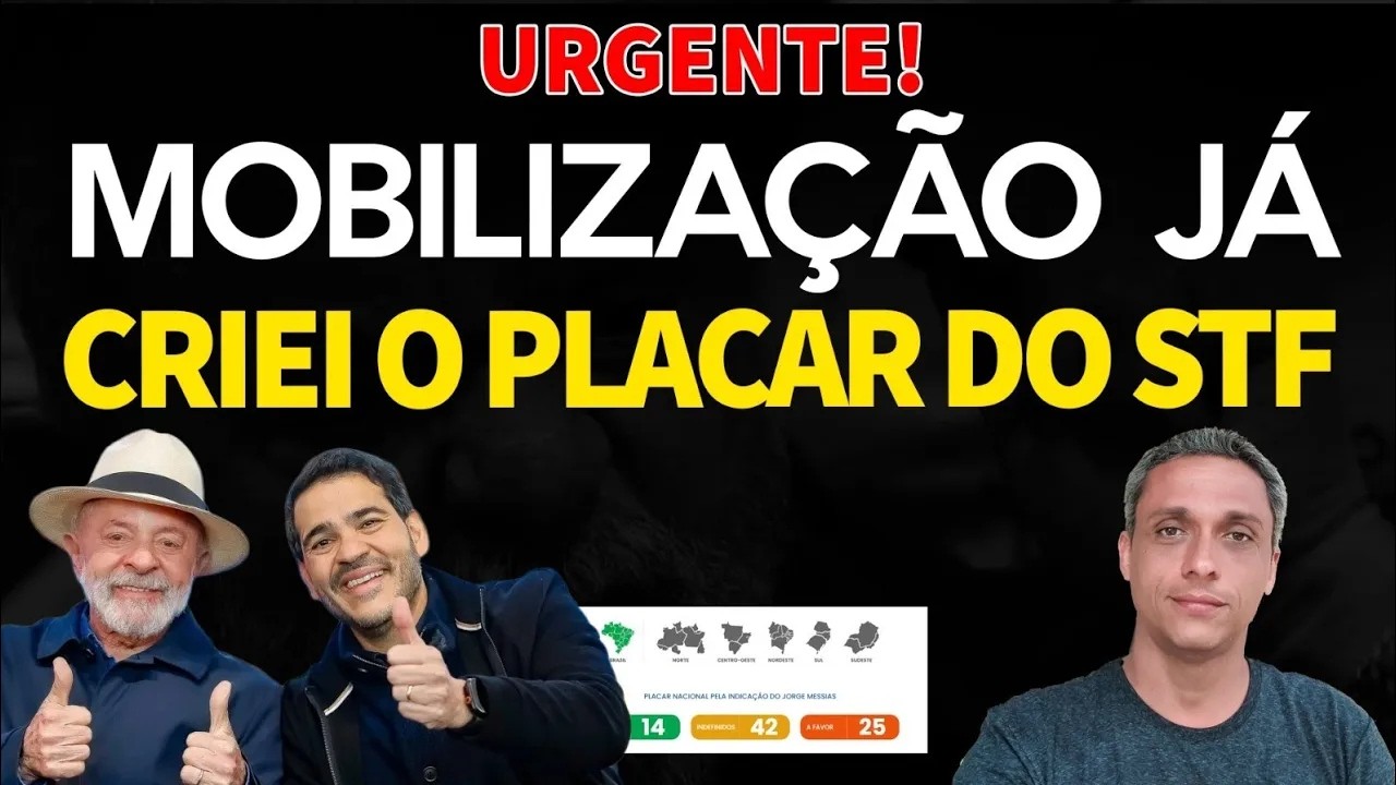 TÁ FEITO! Placar do Messias para o STF por Gustavo Gayer