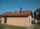 Dumb Kid Skates Off Roof - idiot, ouch, skateboarder, skater, stunt, stupid