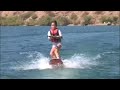 8 year old girl wakeboards on Lake Havasu AZ