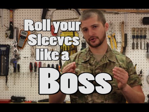 how to properly roll nwu sleeves