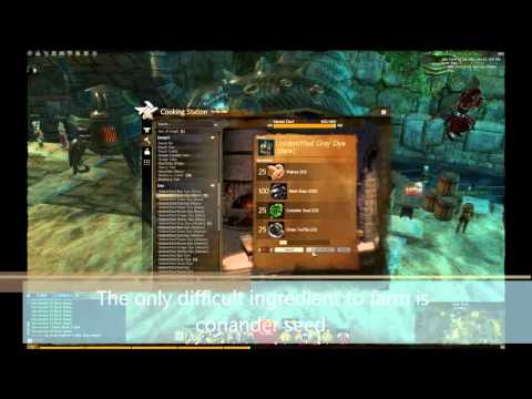 how to craft black dye gw2