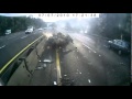 Bus kolidiert mit Auto auf der A61!