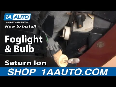 How To Install Replace Foglight and Bulb Saturn Ion 03-07 1AAuto.com