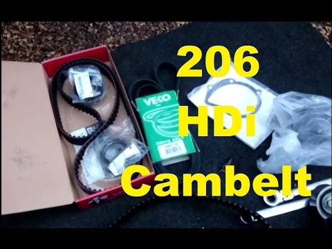 how to change a cambelt on a peugeot 206