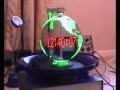 Persistance of vision Globe with propeller clock