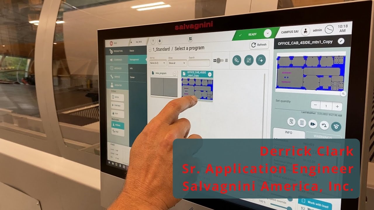 #2 Salvagnini S4 + P4 line loading the right sheet, bringing it to the S4