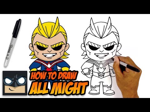 video-linktoworks-How to Draw My Hero Academia | All Might | Step-by-Step ...