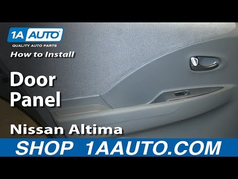 How To Install Remove Replace Rear Door Panel 2002-06 Nissan Altima
