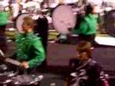 daniel salisbury and maggie emerson playing together as the wylie and berkner drumlines join forces.