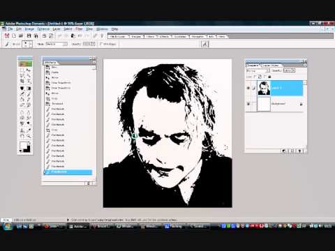 how to turn picture into stencil
