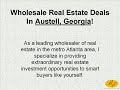 Austell Wholesale Real Estate Deals - Austell Fixer ...