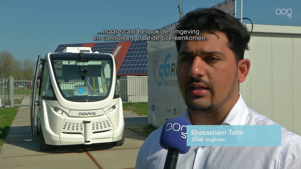 Zelfrijdend busje getest op Zernike Campus