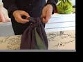 Furoshiki Wrapping Two Sake Bottles