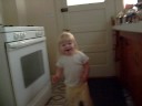 Me scaring my niece