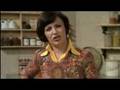 Delia Smith in the kitchen making a Mars Bar Special