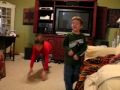 Crazy boys dancing to
