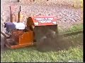Trenchnedge Trencher Retaining Wall installation