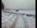 hgv timber truck snow
