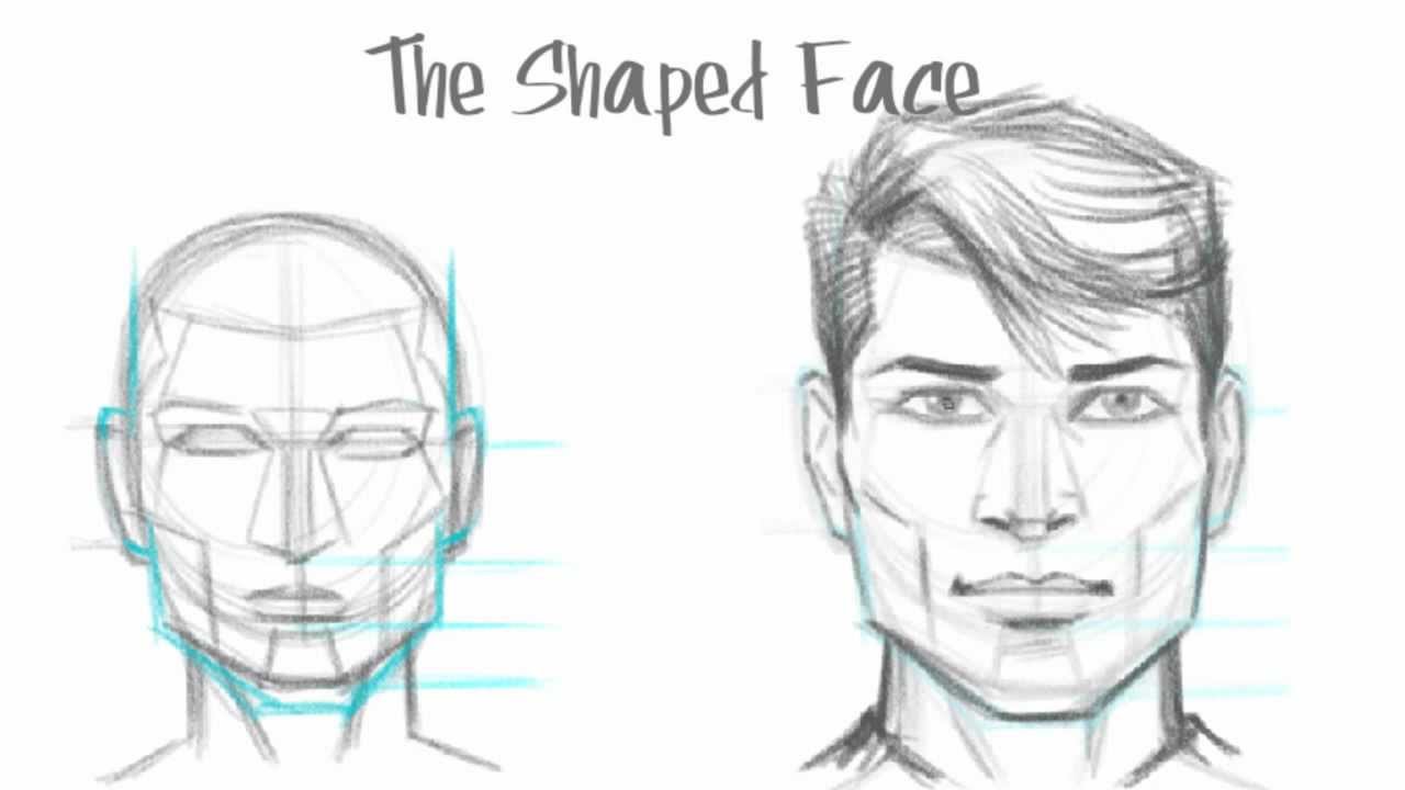 how to draw a face