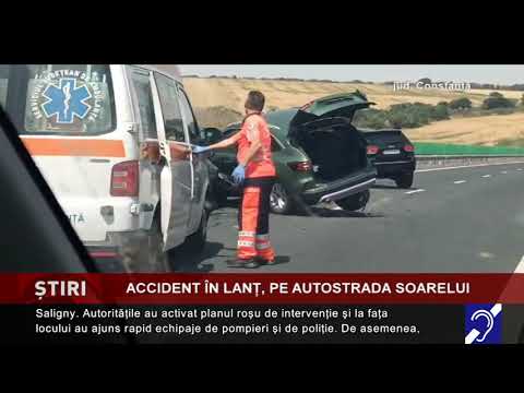 Accident în lanț, pe Autostrada Soarelui