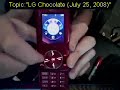 LG CHocolate VX8500 (Review) LG CHocolate VX8500 (Review)