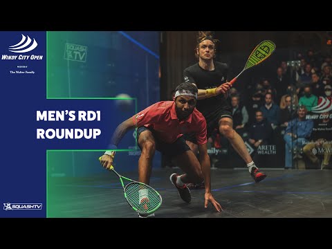 Squash: Windy City Open 2022 - Men's Rd 1 Roundup