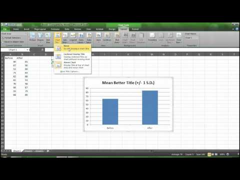 how to make a t test graph on excel