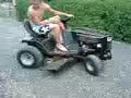 burnout p� havetraktor