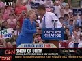 Obama and Clinton Campaign Together in Unity, NH