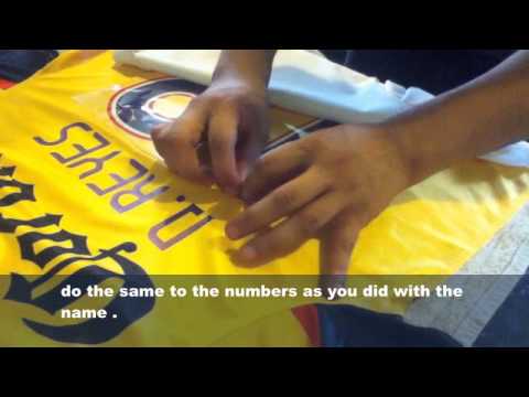 how to repair iron on letters